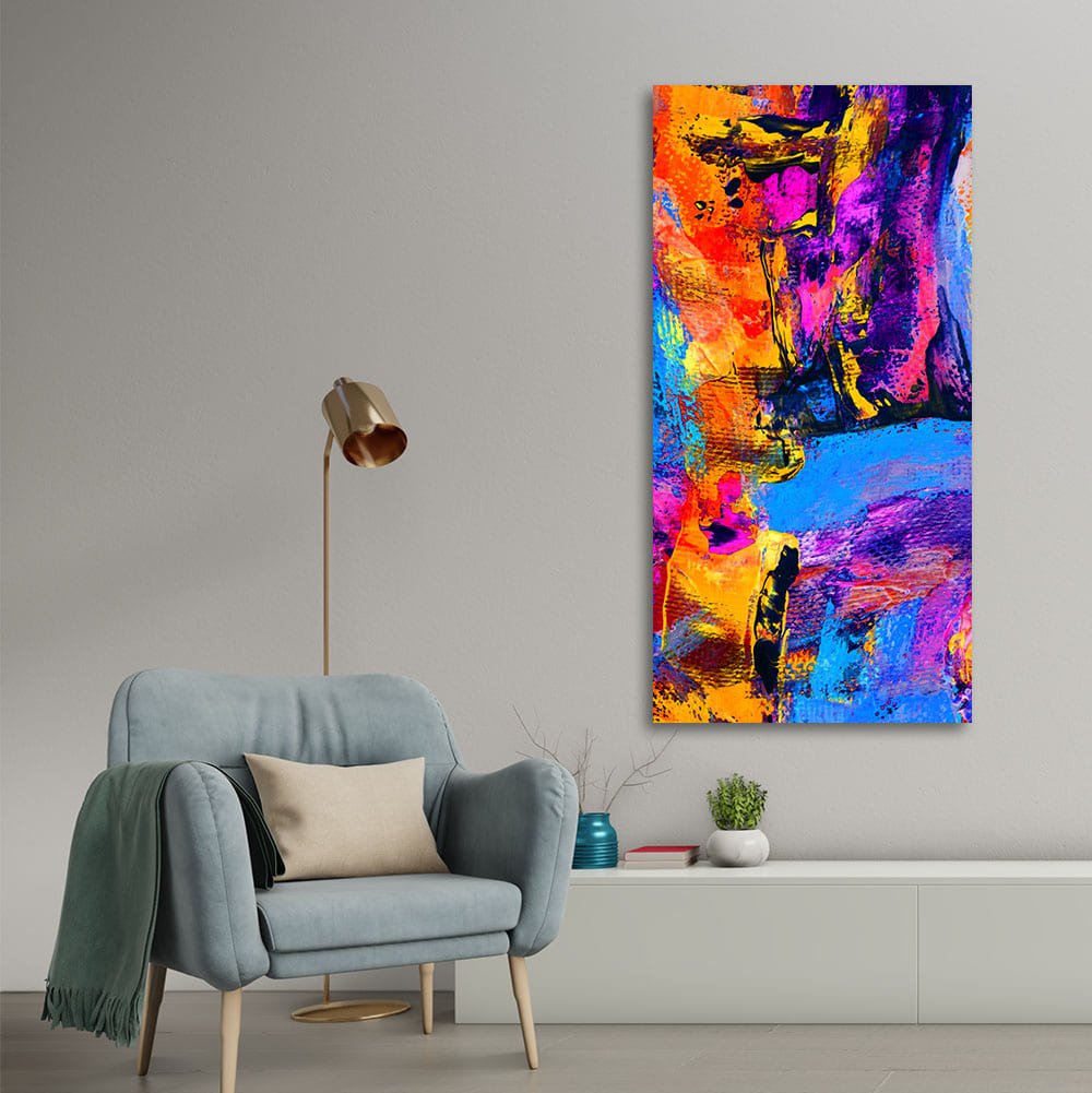 Abstract Colorful Texture Art Premium Canvas Wall Painting - Decor Smart