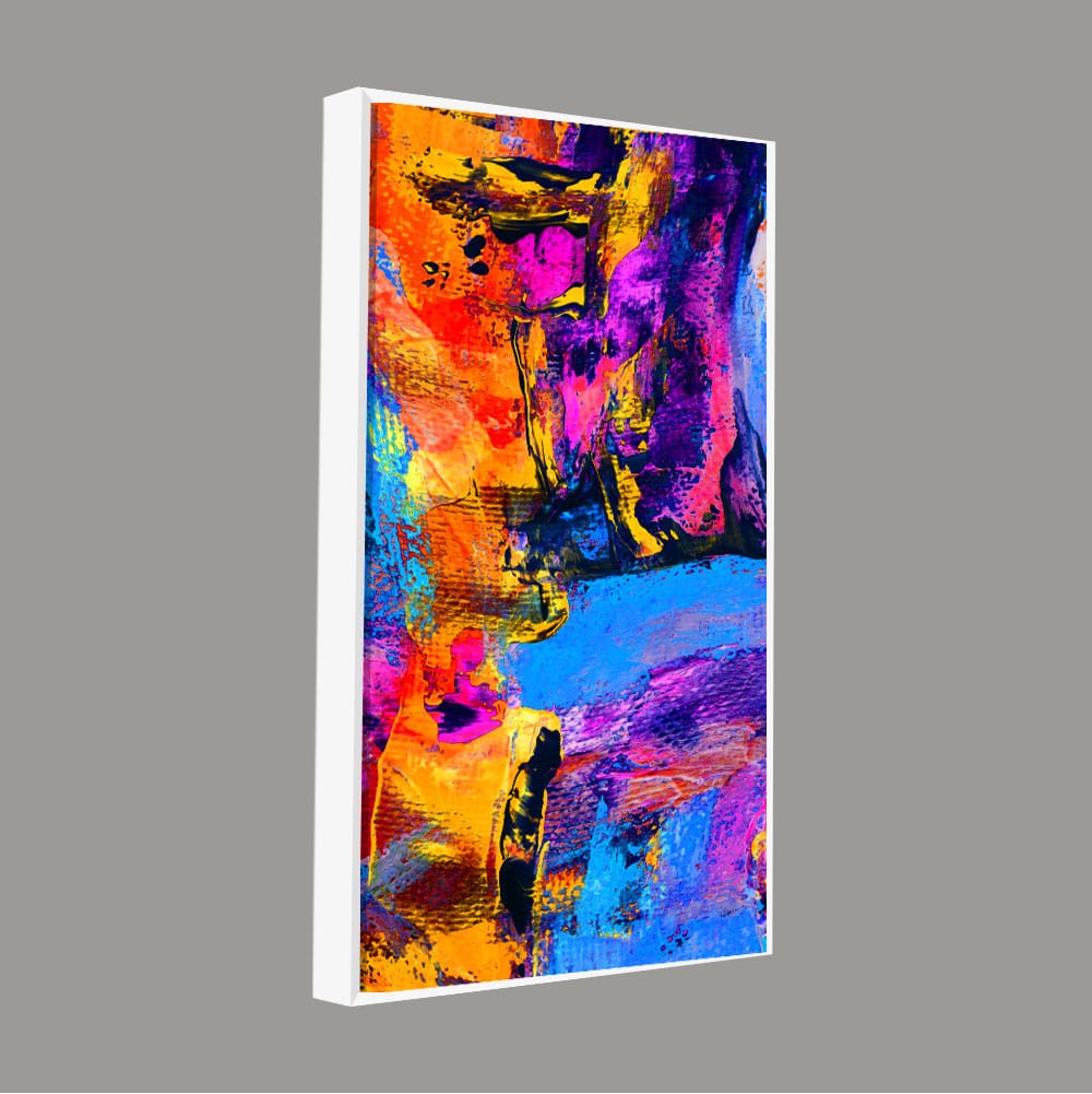 Abstract Colorful Texture Art Premium Canvas Wall Painting - Decor Smart