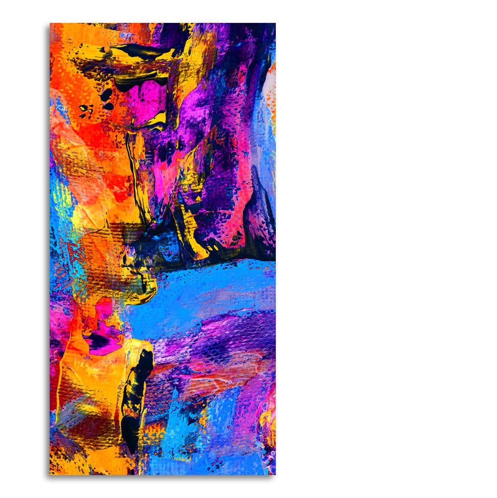 Abstract Colorful Texture Art Premium Canvas Wall Painting - Decor Smart