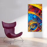 Abstract Colorful Textured Art Canvas Wall Painting - Decor Smart