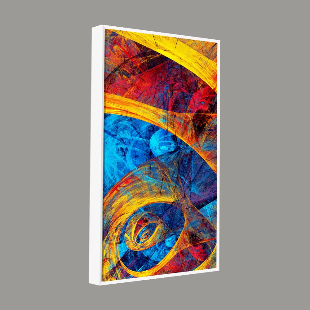Abstract Colorful Textured Art Canvas Wall Painting - Decor Smart
