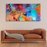 Abstract Colorful Textured Art Premium Canvas Wall Painting - Decor Smart