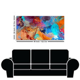 Abstract Colorful Textured Art Premium Canvas Wall Painting - Decor Smart