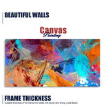 Abstract Colorful Textured Art Premium Canvas Wall Painting - Decor Smart