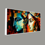 Abstract Colorful Textured Canvas Wall Painting