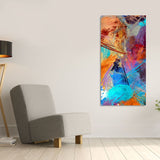 Abstract Colorful Textured Design Art Premium Canvas Wall Painting - Decor Smart