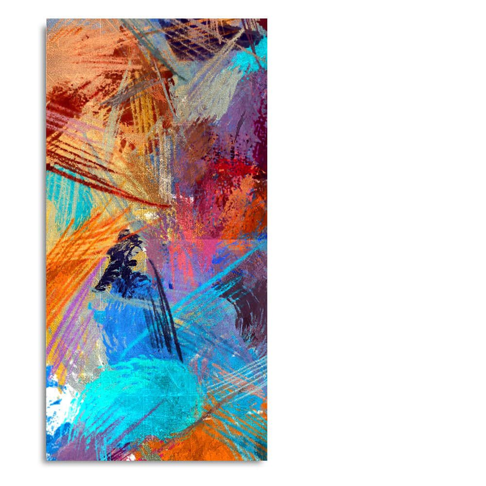 Abstract Colorful Textured Design Art Premium Canvas Wall Painting - Decor Smart