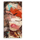 Abstract Colorful Women Textured Art Canvas Wall Painting - Decor Smart