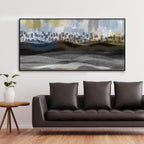 Abstract Dark Gray Splash Background Premium Canvas Wall Painting