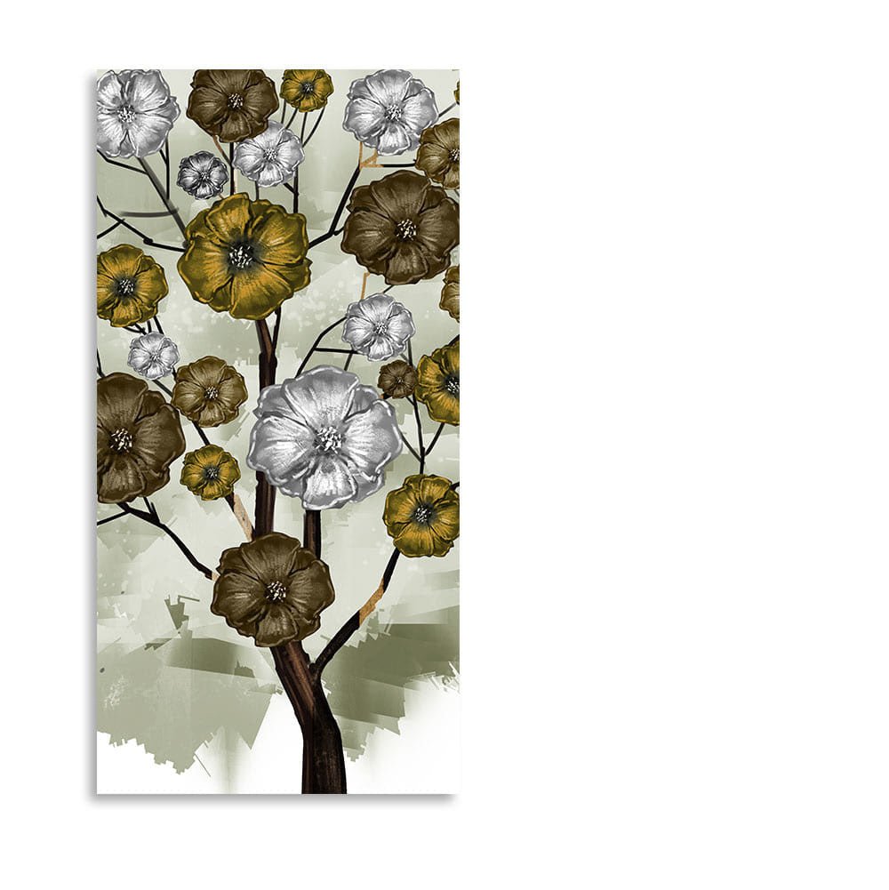 Abstract Flowers Designer Art Canvas Wall Painting - Decor Smart