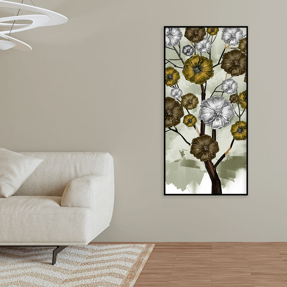 Abstract Flowers Designer Art Canvas Wall Painting - Decor Smart