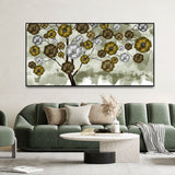 Abstract Flowers Designer Art Premium Canvas Wall Painting - Decor Smart