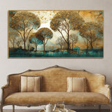 Abstract Forest Tree Artistic Art Canvas Wall Painting - Decor Smart