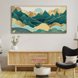 Abstract Mountains Luxurious Pattern Wall Painting - Decor Smart