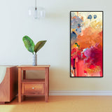 Abstract Orange Multicolor Pink Art Premium Canvas Wall Painting - Decor Smart