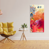 Abstract Orange Multicolor Pink Art Premium Canvas Wall Painting - Decor Smart