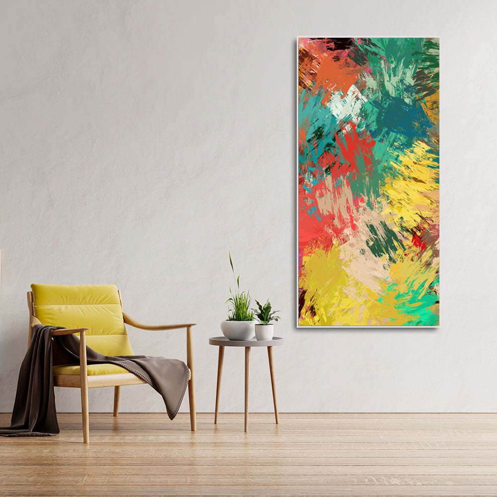 Abstract Painting of Explosion of Colors - Decor Smart