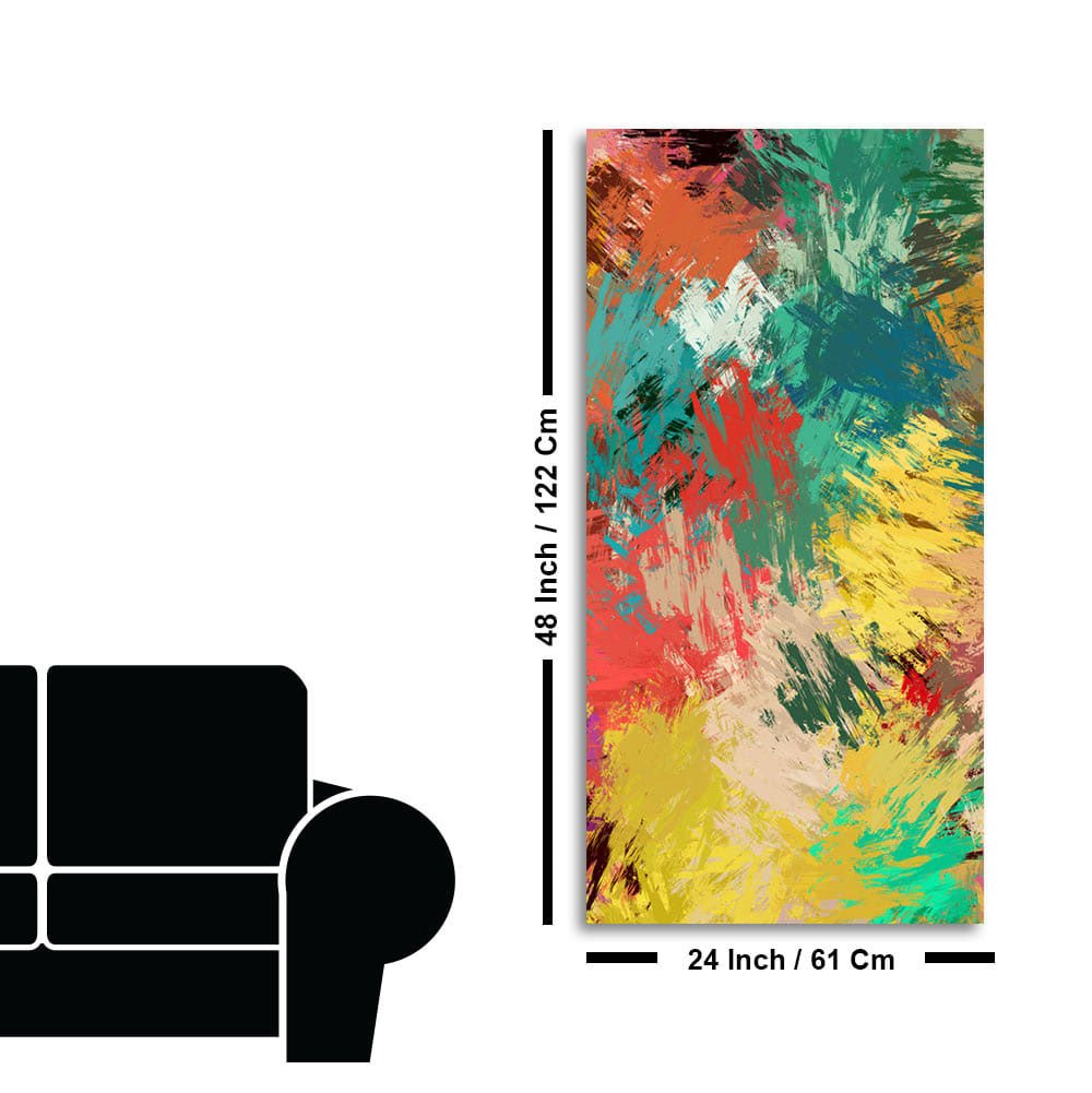 Abstract Painting of Explosion of Colors - Decor Smart