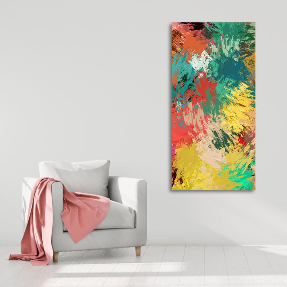 Abstract Painting of Explosion of Colors - Decor Smart