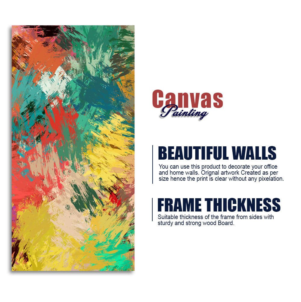 Abstract Painting of Explosion of Colors - Decor Smart