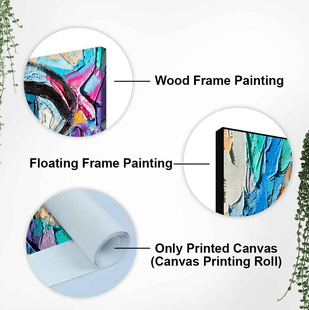 Abstract Picture of a Beautiful Girl's Eye Canvas Wall Painting - Decor Smart