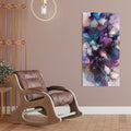 Abstract Purple Ethereal Floral Design Canvas Wall Painting