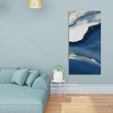 Abstract Seascape Golden Line art Canvas Wall Painting - Decor Smart