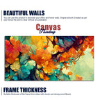 Abstract Texture Colorful Leaves Art Canvas Wall Painting