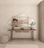 Abstract Wall Mirror in Flowing Shape Design