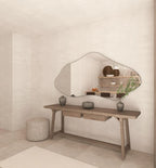 Abstract Wall Mirror in Flowing Shape Design