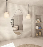 Abstract Wall Mirror in Flowing Shape Design