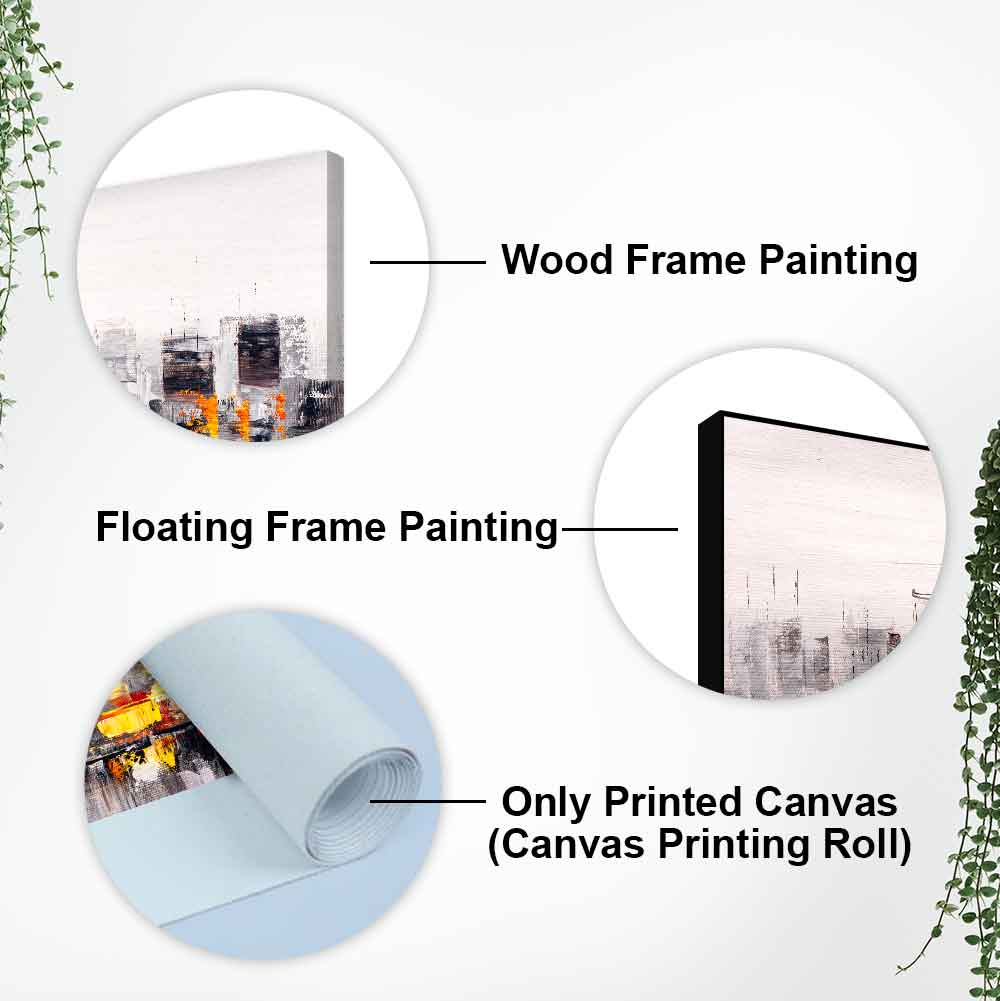 Abstract Wall Painting of A New York City Skyline - Decor Smart