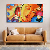 Abstract Wall Painting of Lord Spiritual Buddha - Decor Smart