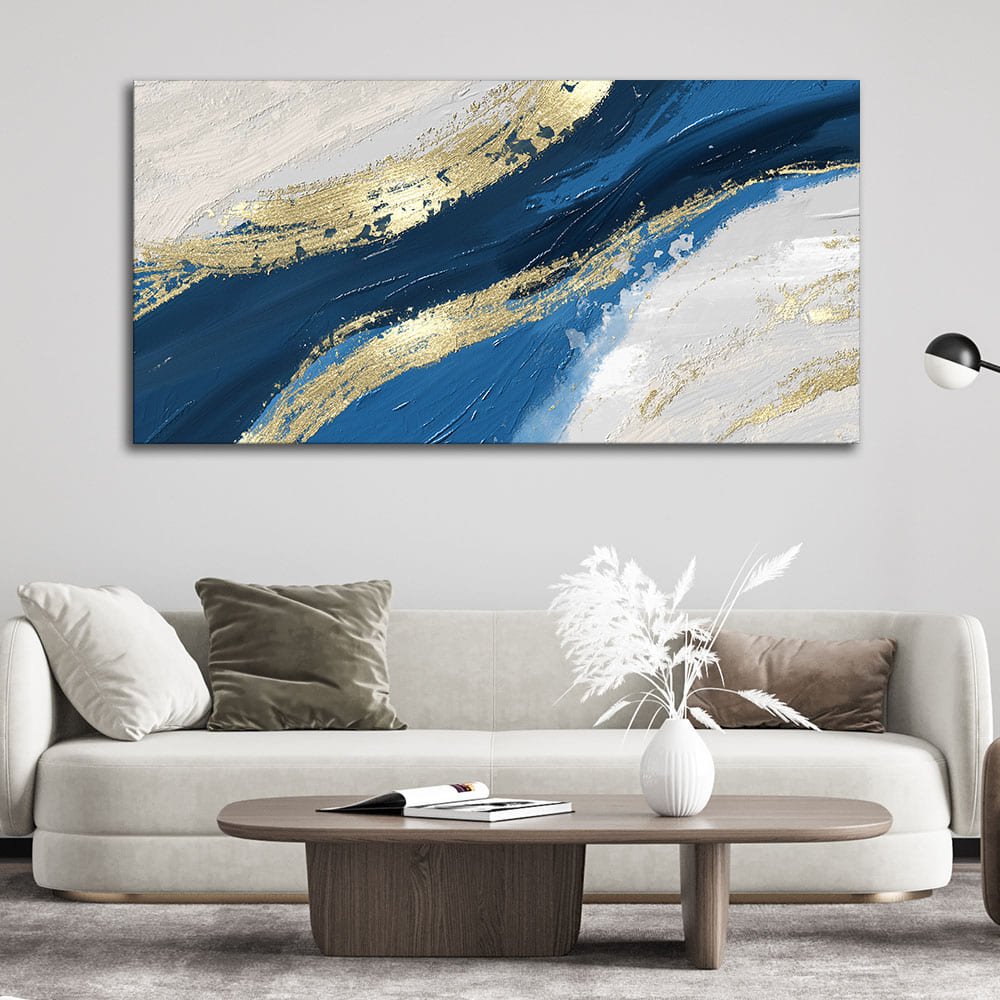 Abstract Wave Acrylic Premium Canvas Wall Painting - Decor Smart