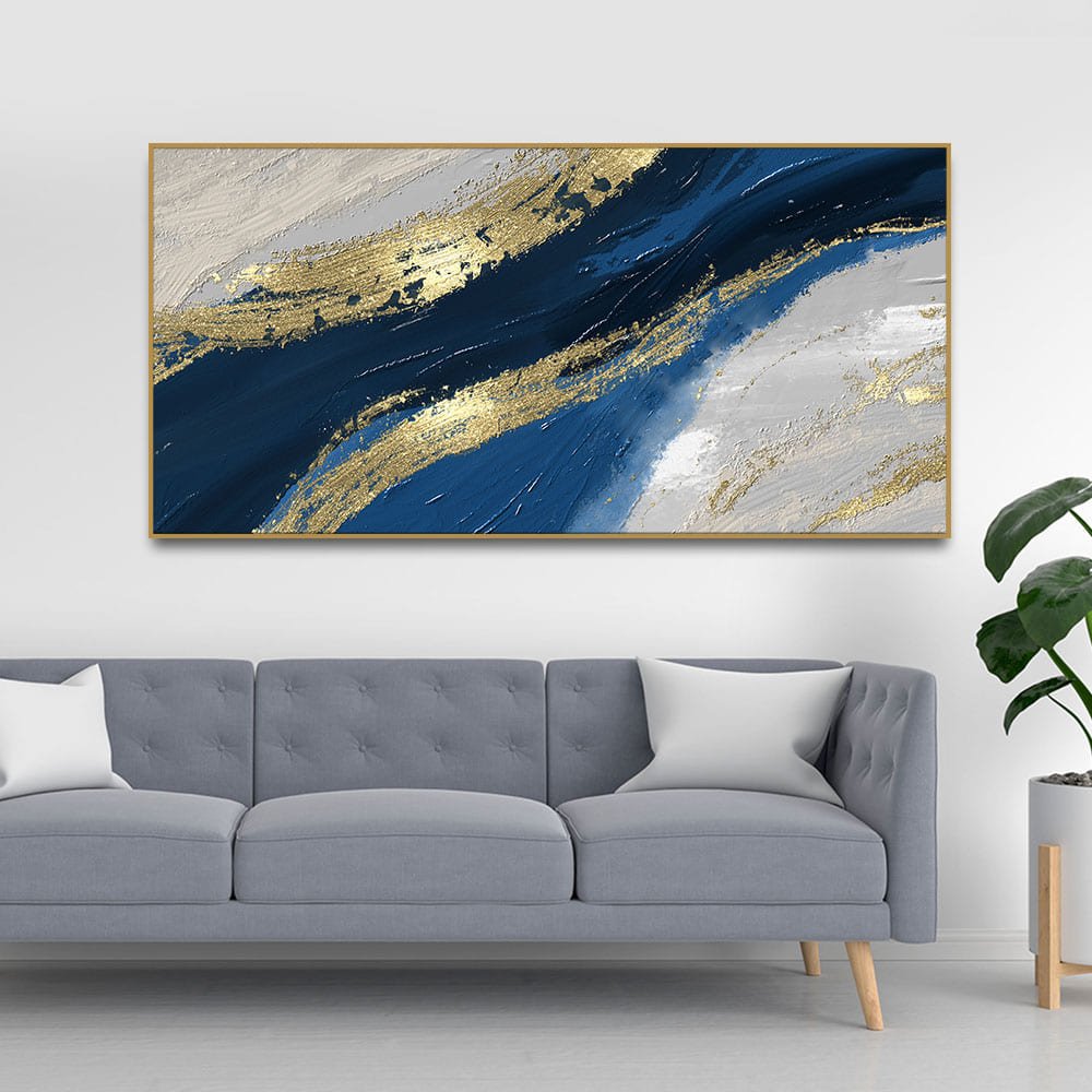 Abstract Wave Acrylic Premium Canvas Wall Painting - Decor Smart