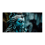 Adiyogi Shiva Statue Premium Canvas Wall Painting - Decor Smart