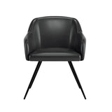 Aesthetic Black Velvet Accent Armchair - Decor Smart