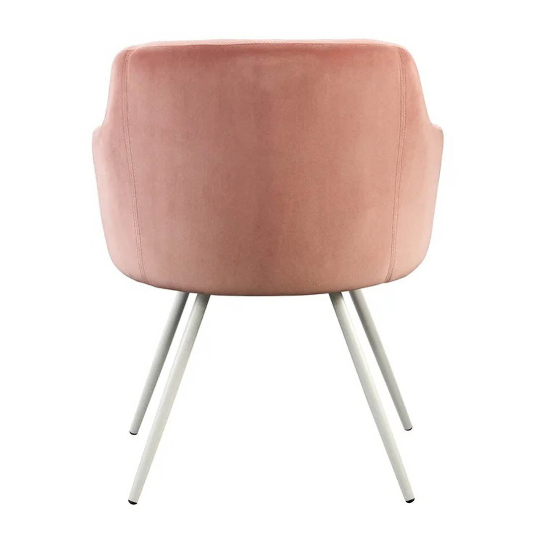 Aesthetic Peach Comfy Velvet Accent Chair - Decor Smart