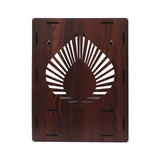 Aesthetic Wooden Temple for Home with Spacious Shelf & Inbuilt Focus Lights - Decor Smart