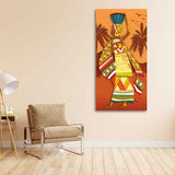 African Woman Dancing Premium Wall Painting for Living Room - Decor Smart