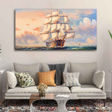 Amazing Sailing Ship Wall Painting - Decor Smart