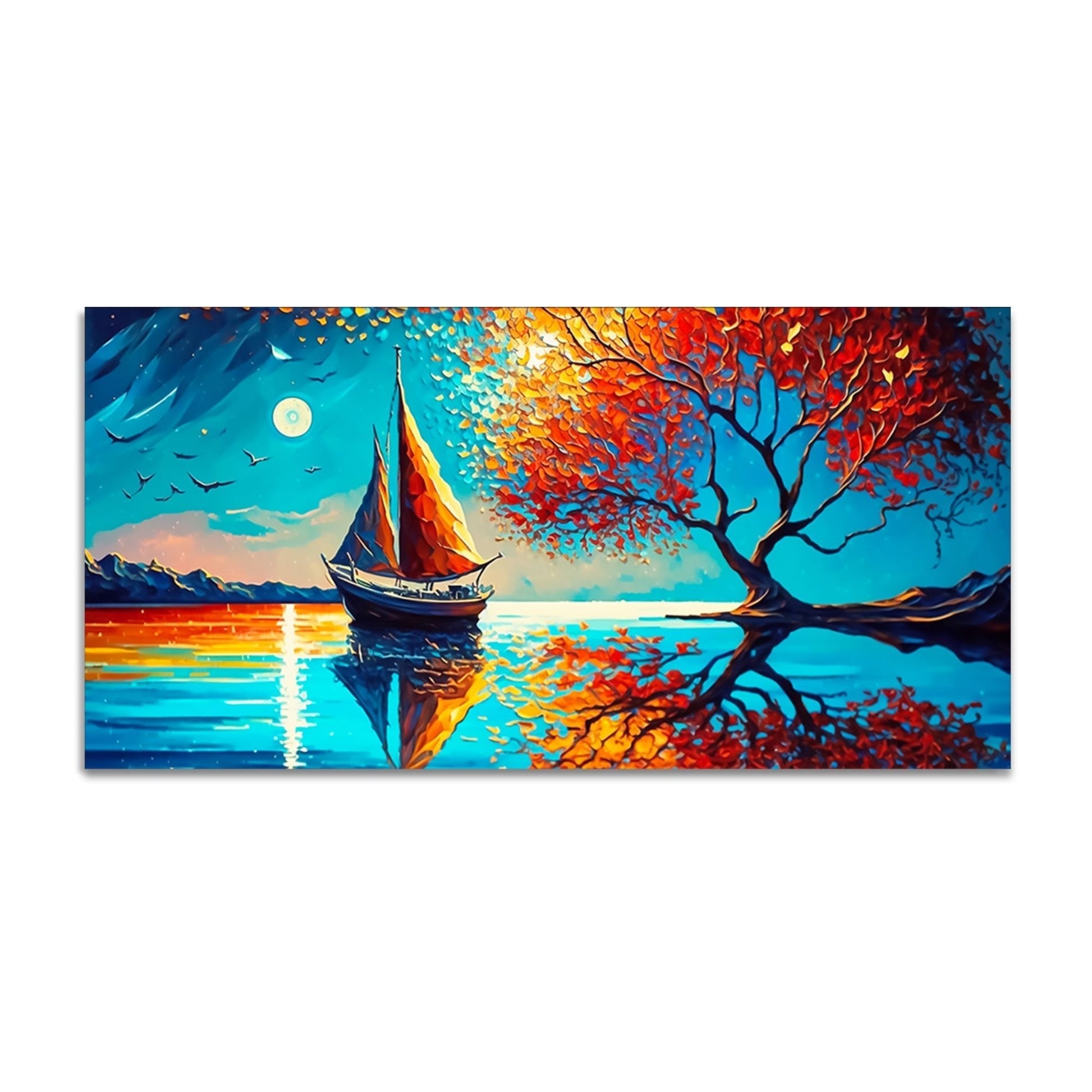 Amazing Scenery of Night View Canvas Wall Painting - Decor Smart