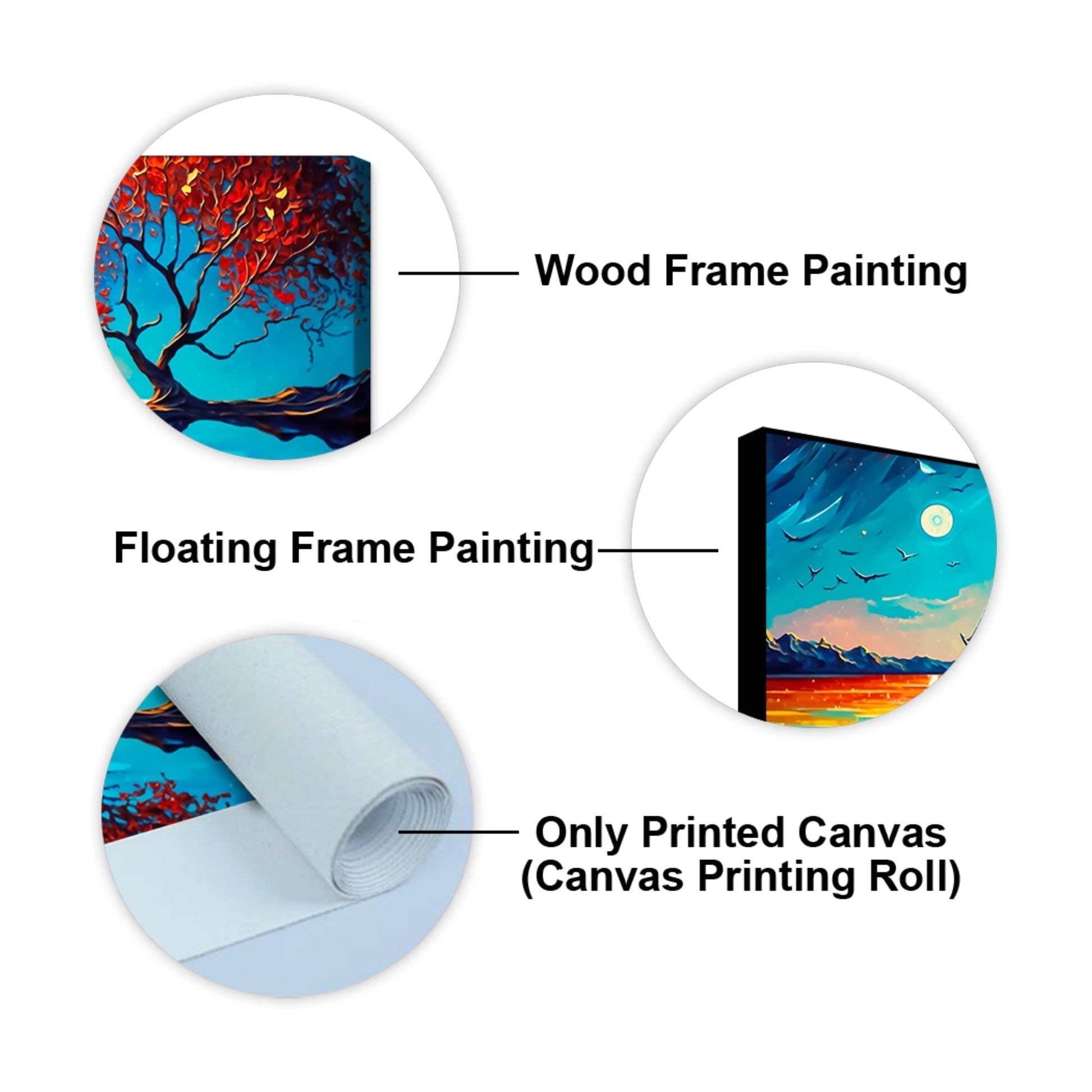 Amazing Scenery of Night View Canvas Wall Painting - Decor Smart