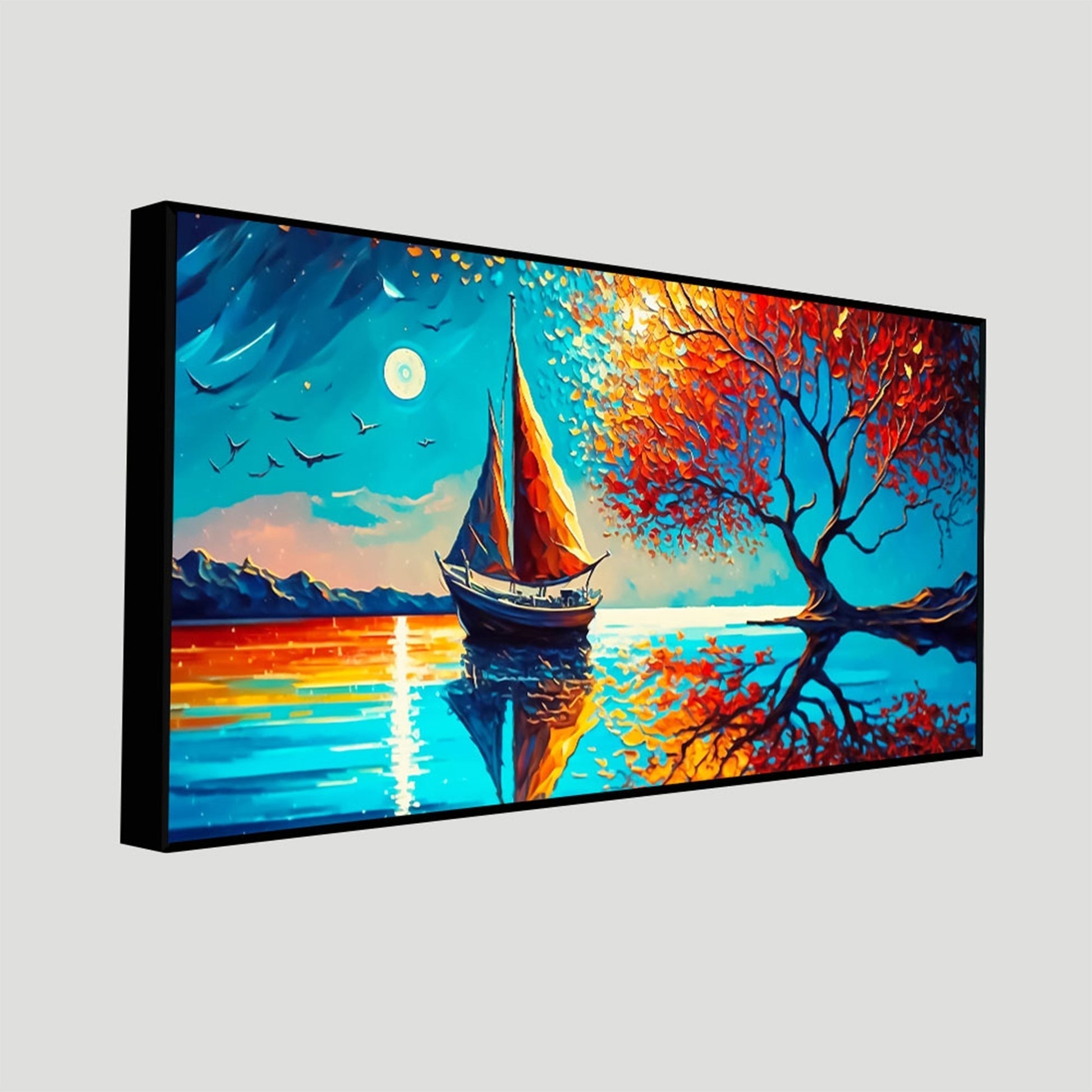 Amazing Scenery of Night View Canvas Wall Painting - Decor Smart