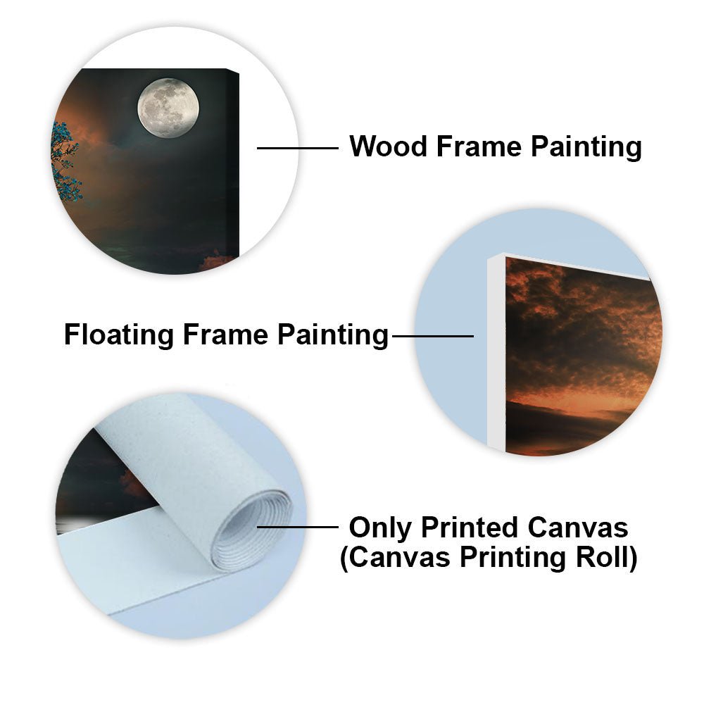 Amazing Tree Under the Moonlight Premium Painting - Decor Smart