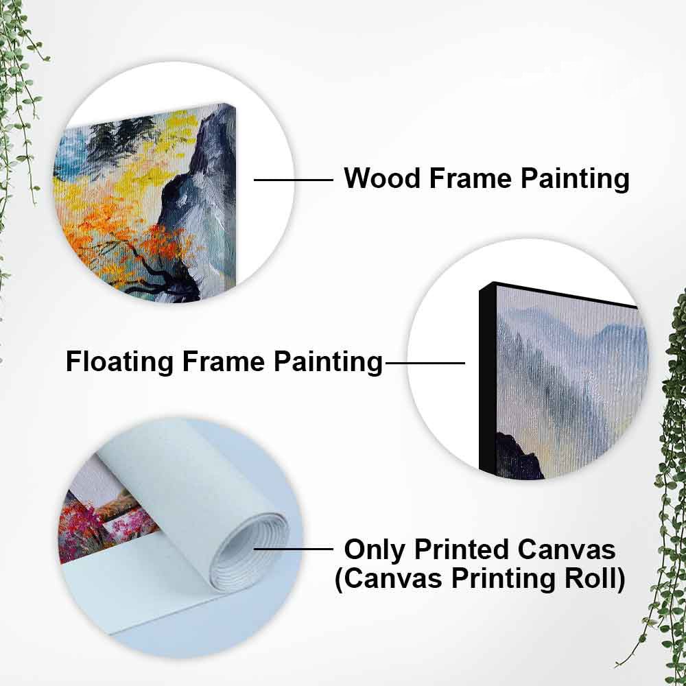 Amazing View Premium Canvas Abstract Wall Painting - Decor Smart