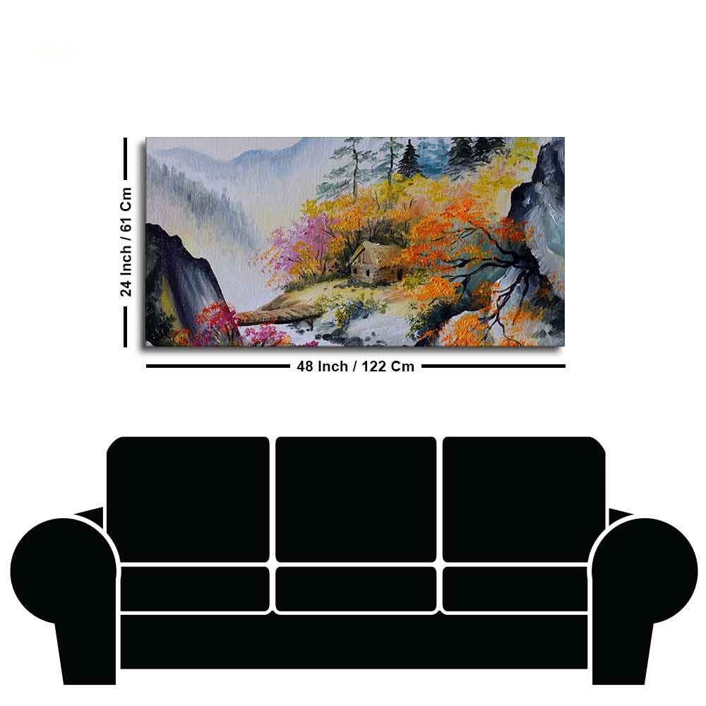 Amazing View Premium Canvas Abstract Wall Painting - Decor Smart