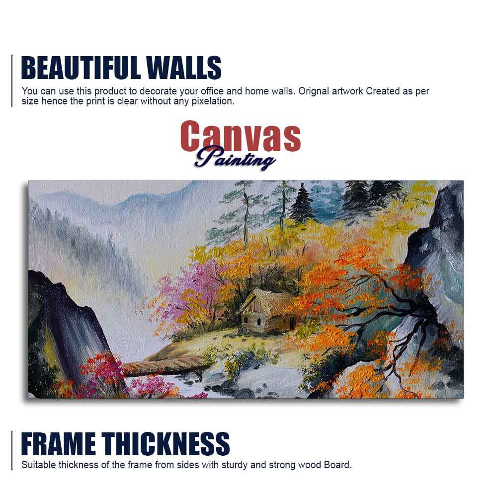 Amazing View Premium Canvas Abstract Wall Painting - Decor Smart