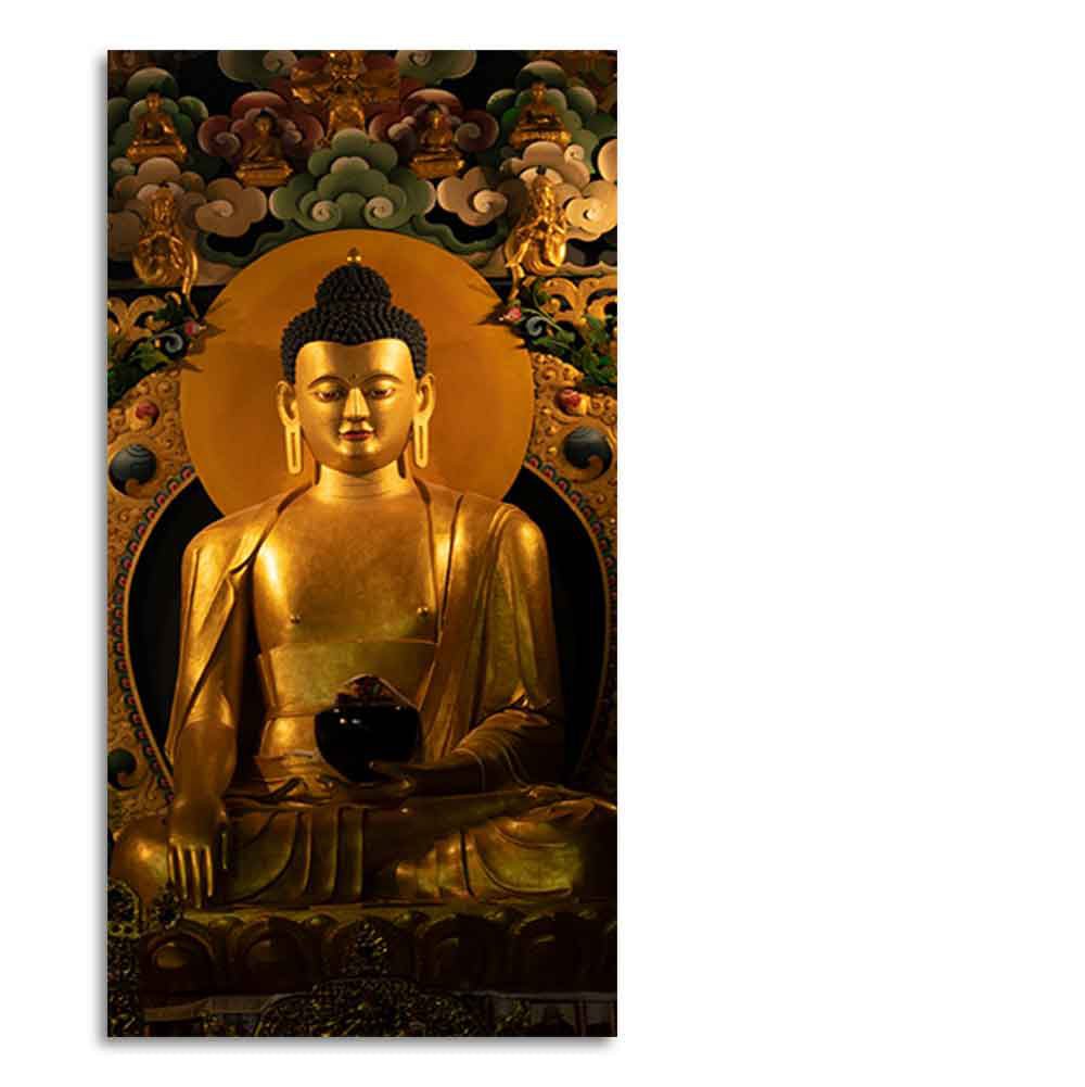 Ancient Buddha Statue Canvas Wall Painting - Decor Smart