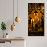 Ancient Buddha Statue Canvas Wall Painting - Decor Smart